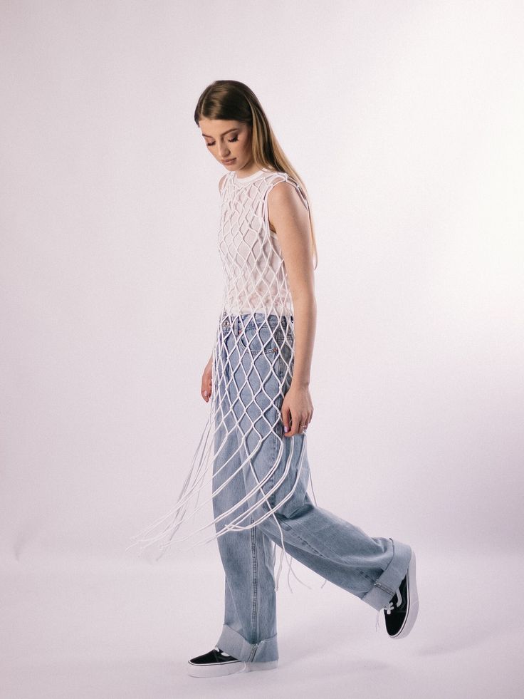 Macrame Beach Wear Mesh Dress - Leechoo